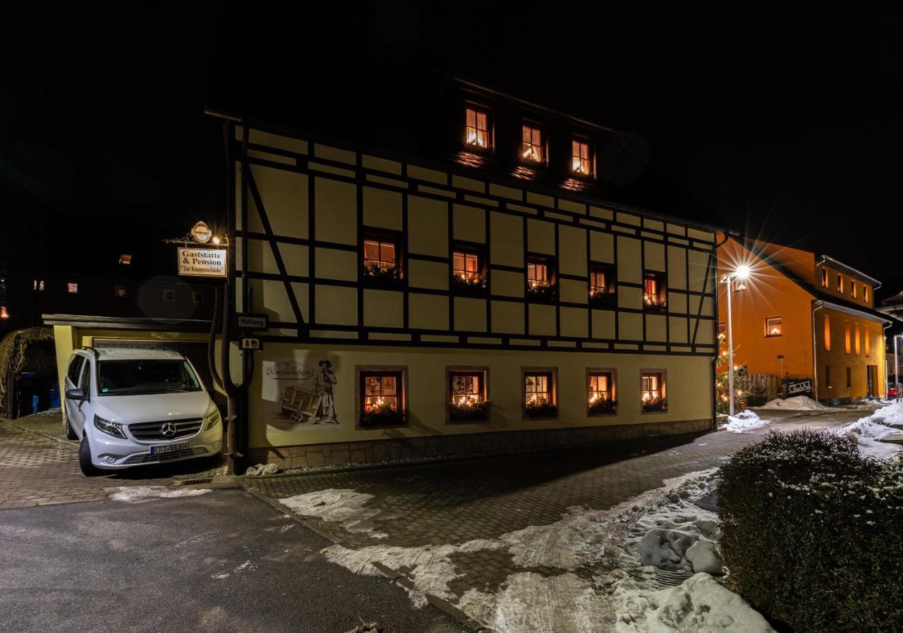 Pension Und Gaststaette Zur Knappenschaenke Thermalbad Wiesenbad Exterior foto